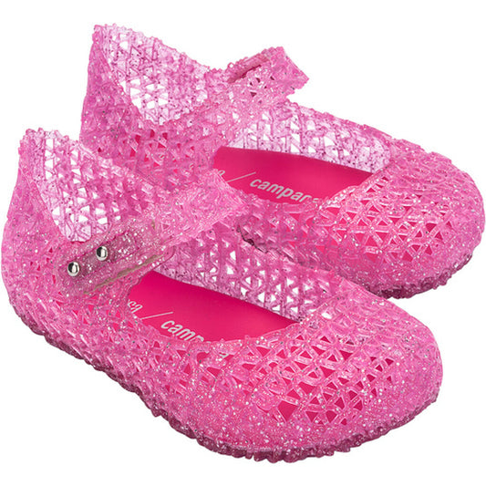 Melissa MINI MELISSA CAMPANA PAPEL BB SANDAL AJ849 PINK GLITTER