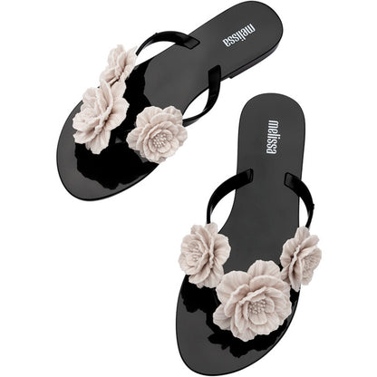 Melissa Harmonic Springtime FLIP FLOP AT136 BLACK/BEIGE