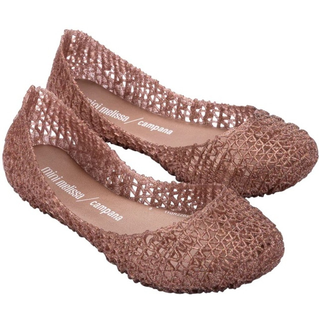 Melissa MELISSA CAMPANA PAPEL INF SANDAL AO475 ROSE GLITTER