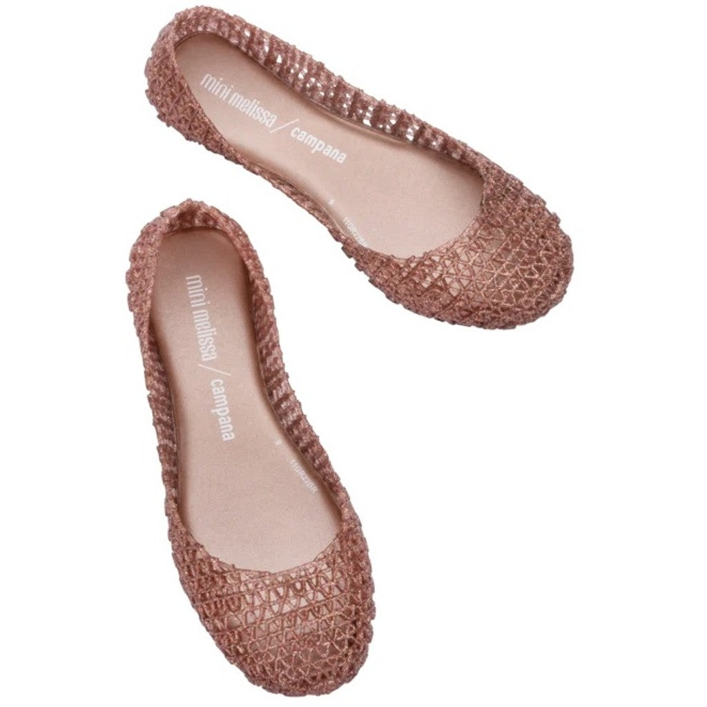 Melissa MELISSA CAMPANA PAPEL INF SANDAL AO475 ROSE GLITTER