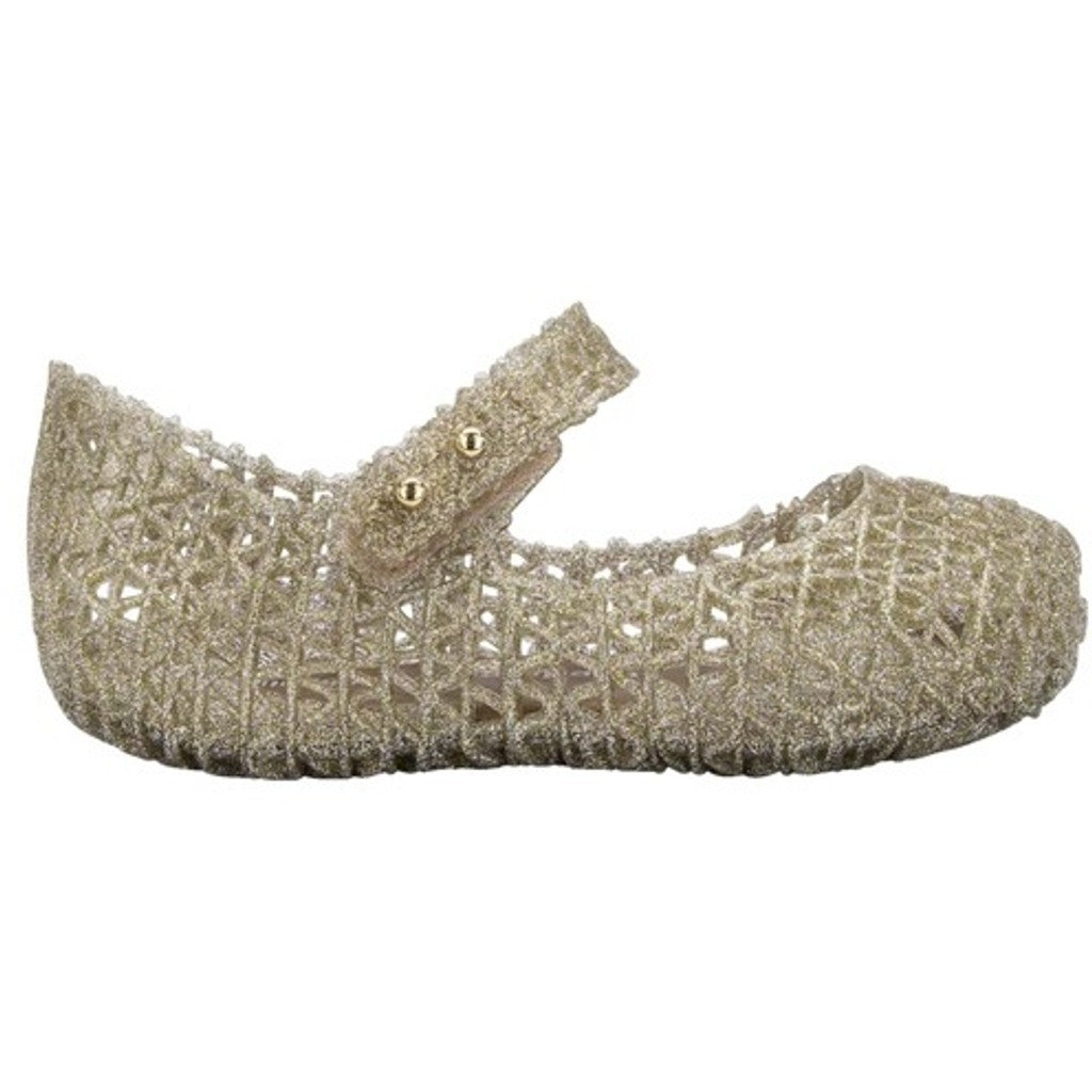 Melissa MINI MELISSA CAMPANA PAPEL BB SANDAL 50712 GOLD GLITTER