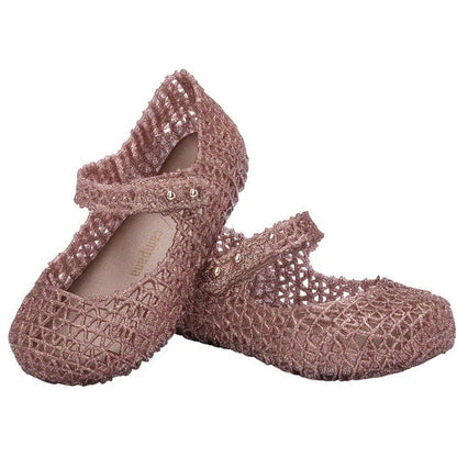 Melissa MINI MELISSA CAMPANA PAPEL BB SANDAL 52990 ROSE GLITTER