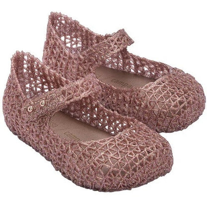 Melissa MINI MELISSA CAMPANA PAPEL BB SANDAL 52990 ROSE GLITTER