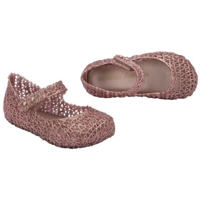 Melissa MINI MELISSA CAMPANA PAPEL BB SANDAL 52990 ROSE GLITTER