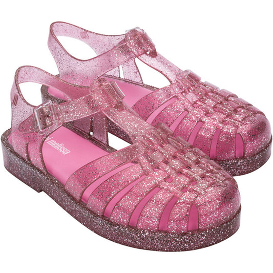 Melissa MINI MELISSA POSSESSION SHINY INF SANDAL AO123 GLITTER PINK/PINK