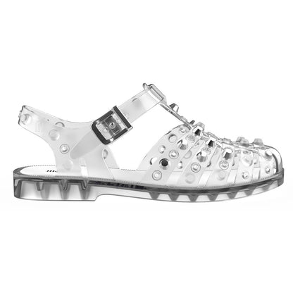 Melissa Possession Studs Ad. SANDAL BC332 CLEAR/SILVER