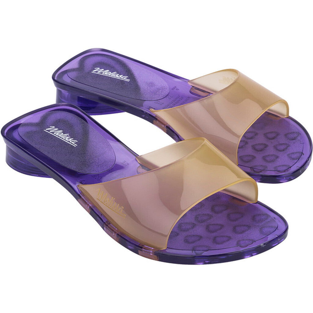 Melissa The real Jelly Kim SLIDE AK611 BEIGE/PURPLE